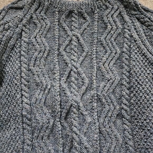 Vintage Cleo Original Ireland Irish Handknit Woven Pure Wool Men's L Sweater$600 - Picture 6 of 10